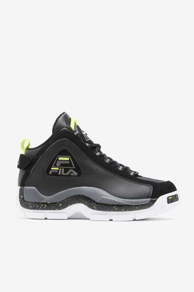 Fila Grant Hill 2 Black Sneakers Mens - NZ 56129-WQZF